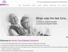 Tablet Screenshot of homecaremedicalsolutions.com